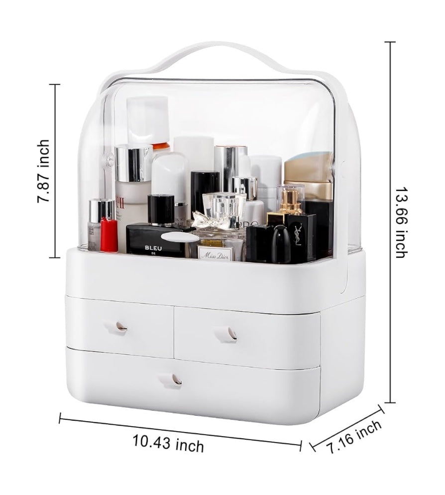 3 Drawer Double Sided Cosmetics Organiser