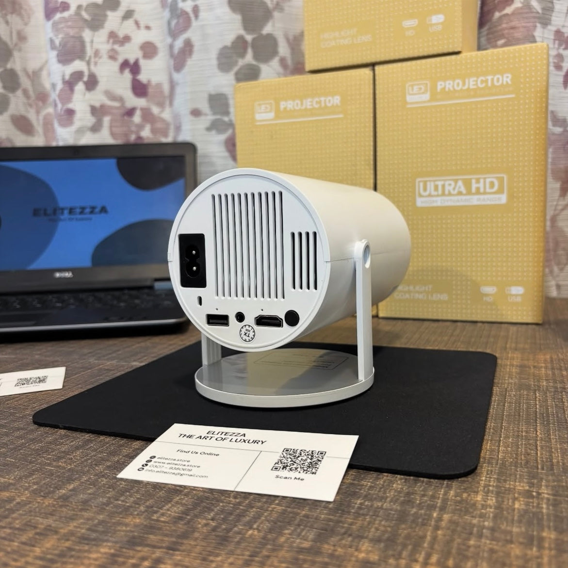 Elitezza Portable Projector - Android 11 ( Free Delivery )