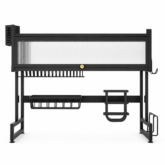 Elitezza Over the Sink Dish Drying Rack with Protective Cover