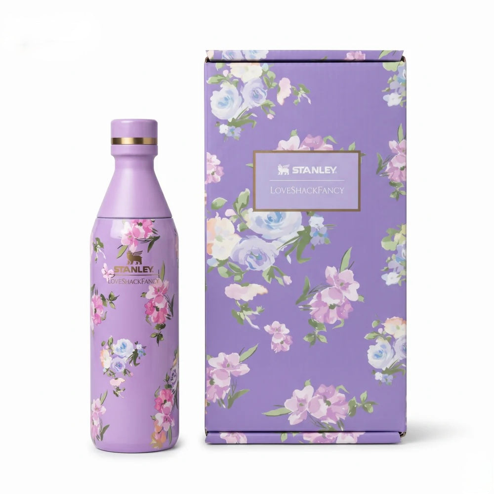 Stanley x Love Shack Fancy All Day Slim Bottle 16oz with Gift Box ( Limited Edition )