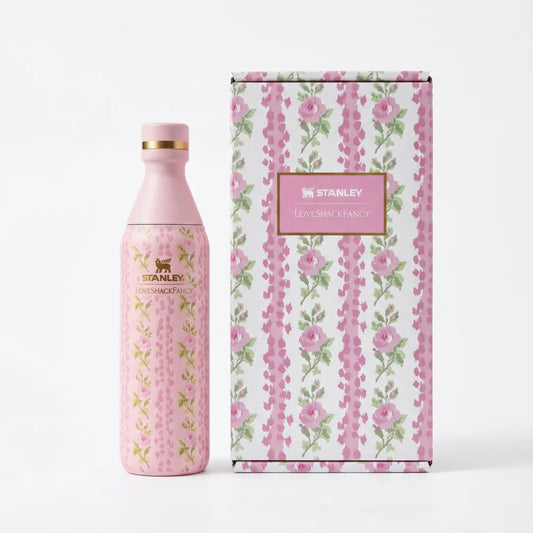 Stanley x Love Shack Fancy All Day Slim Bottle 16oz with Gift Box ( Limited Edition )