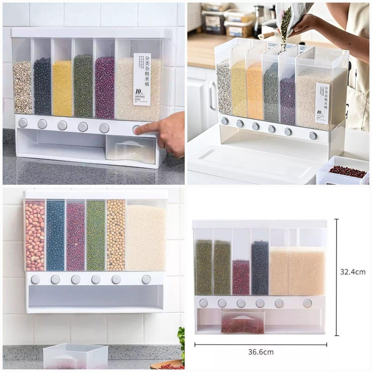 6 Grid Grain Dispenser - 10kg