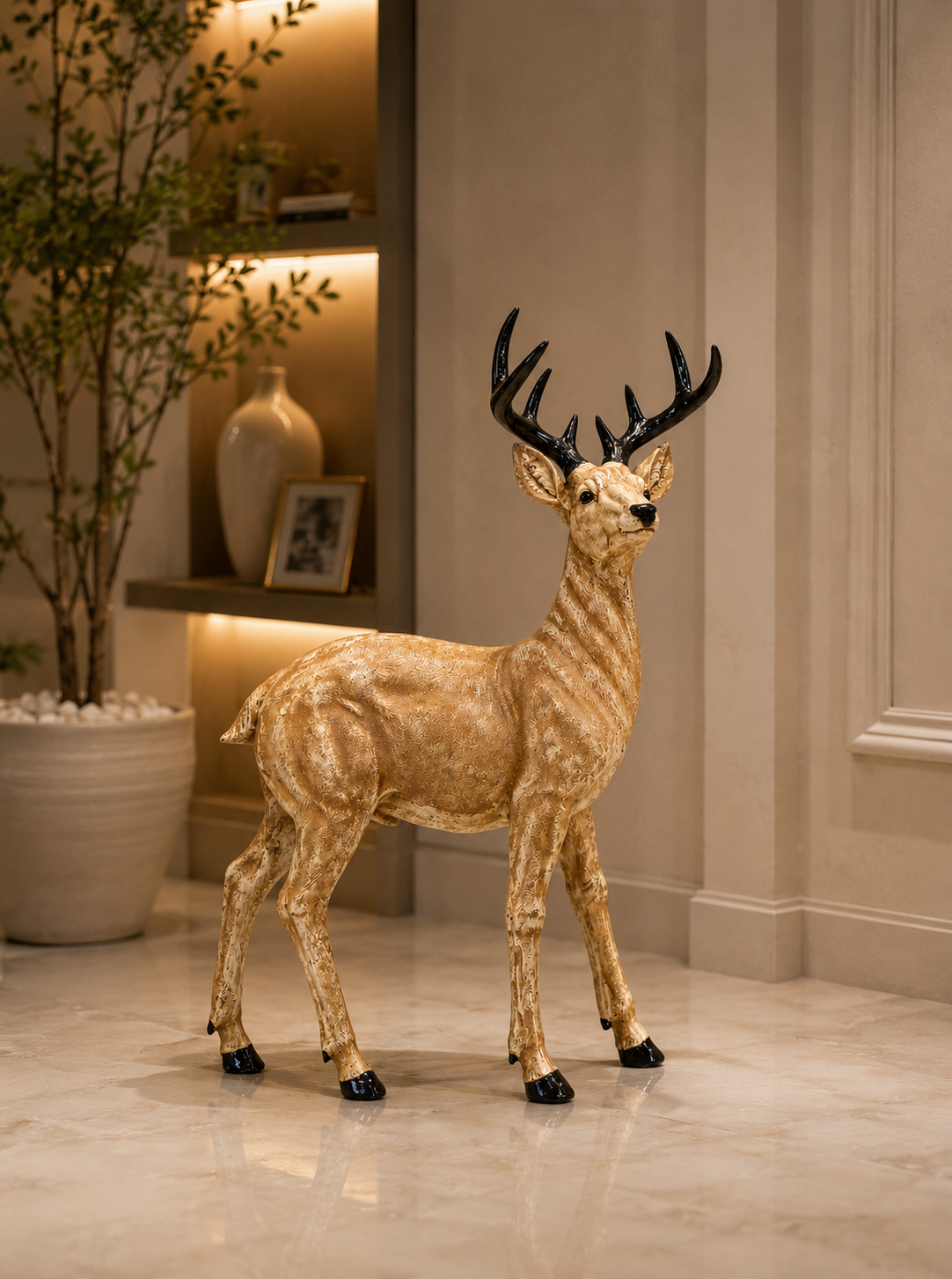 Decorative Deer Figurine Set of 2