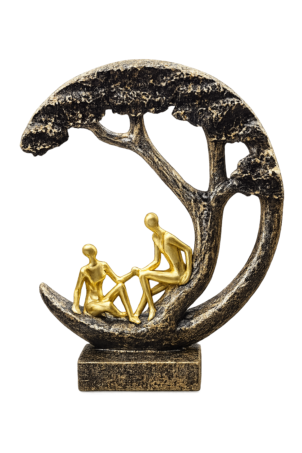 Abstract Couple Under Tree Sculpture