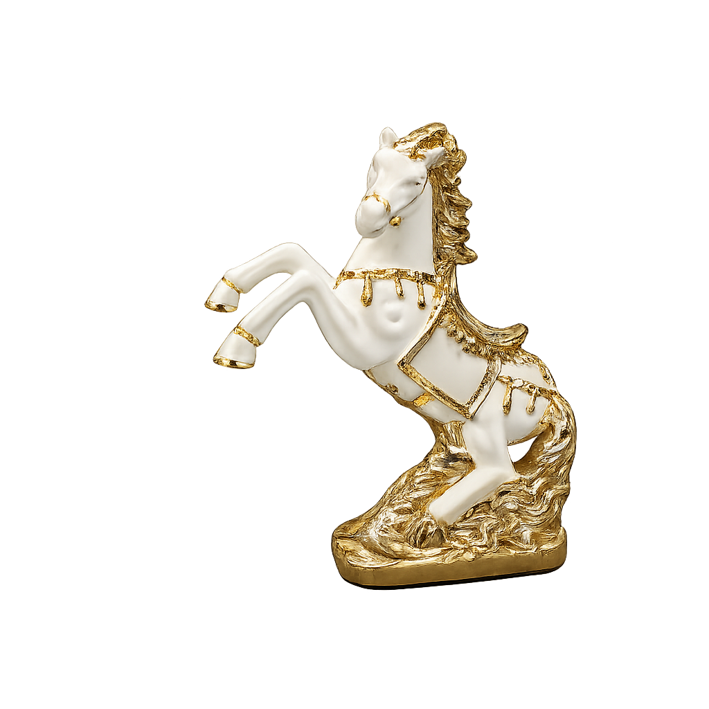 Lucky Horse Resin Figurine