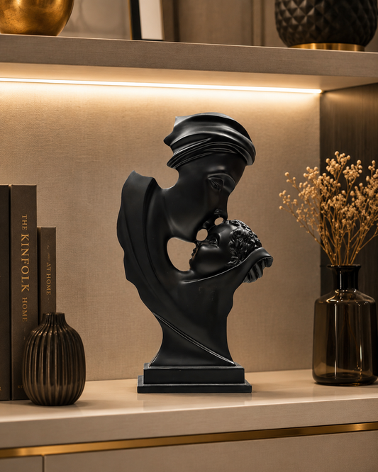 Abstract Mother & Child Resin Sculpture