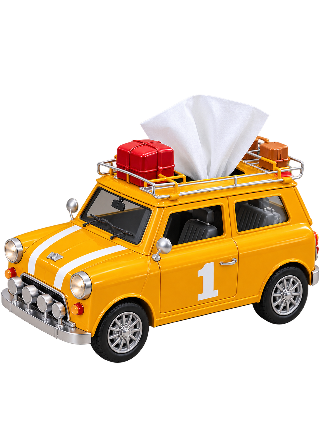 Vintage Mini Cooper Style Car Tissue Holder