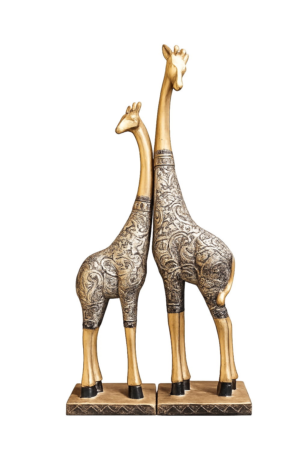 Luxury Giraffe Statue Set of 2