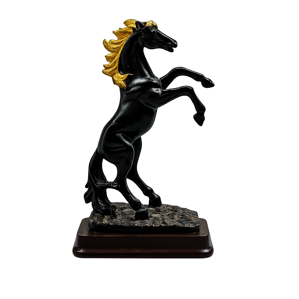 Majestic Elegance Rearing Horse Statue