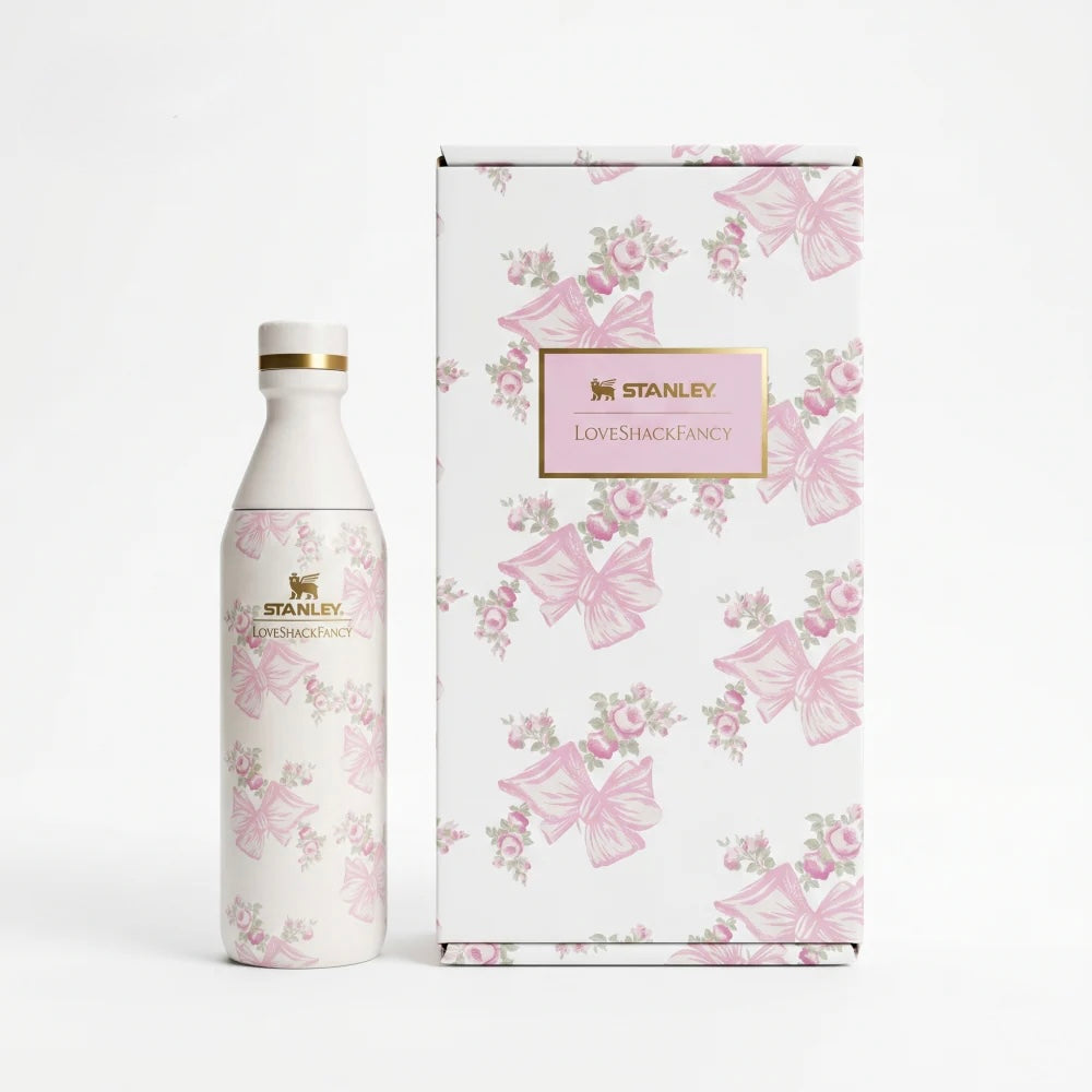 Stanley x Love Shack Fancy All Day Slim Bottle 16oz with Gift Box ( Limited Edition )