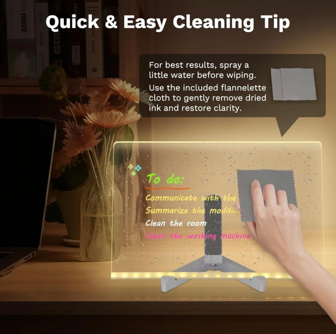 Led Writing Base - Creative Led Night Light