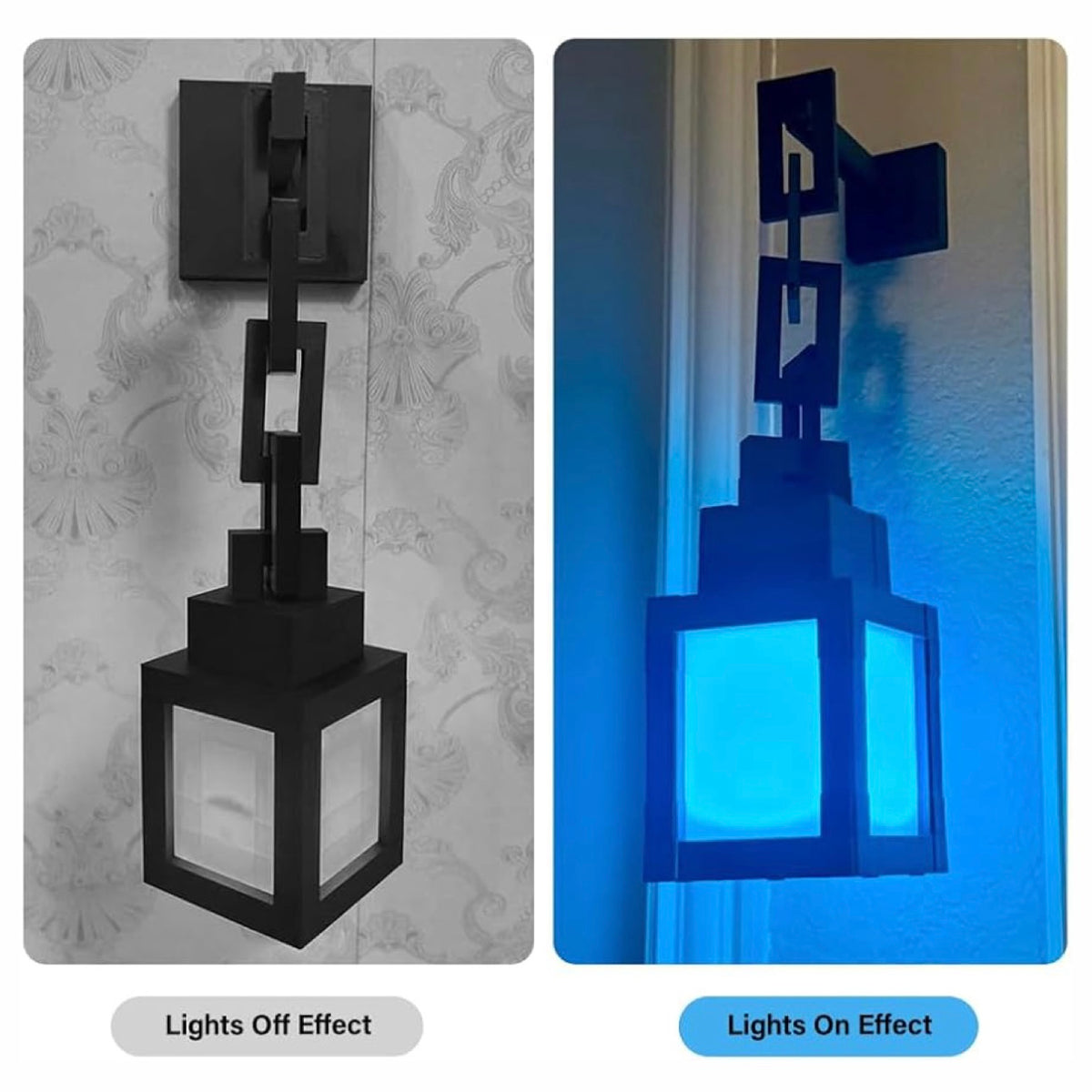 Minecraft Pixelated Lantern Night Light - RGB