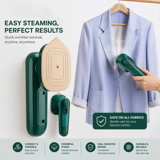 Elitezza™ Mini Steam Iron Pro | Portable Foldable Garment Steamer & Travel Iron
