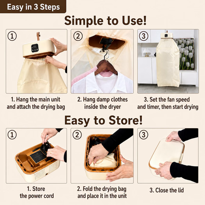 Elitezza Portable UV Clothes Dryer