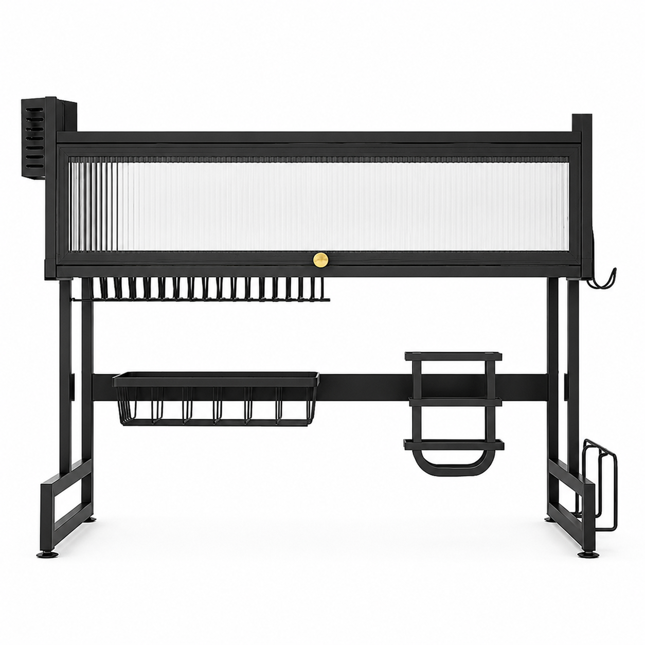 Elitezza Over the Sink Dish Drying Rack with Protective Cover