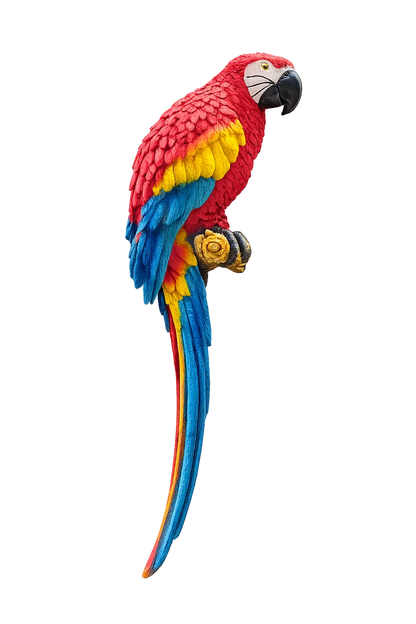 Elitezza 3D Vibrant Macaw Wall Art