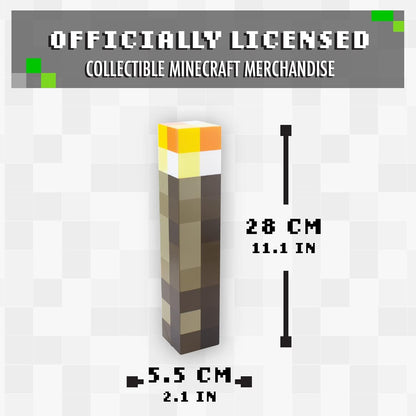 Minecraft Pixelated Torch Night Light - RGB