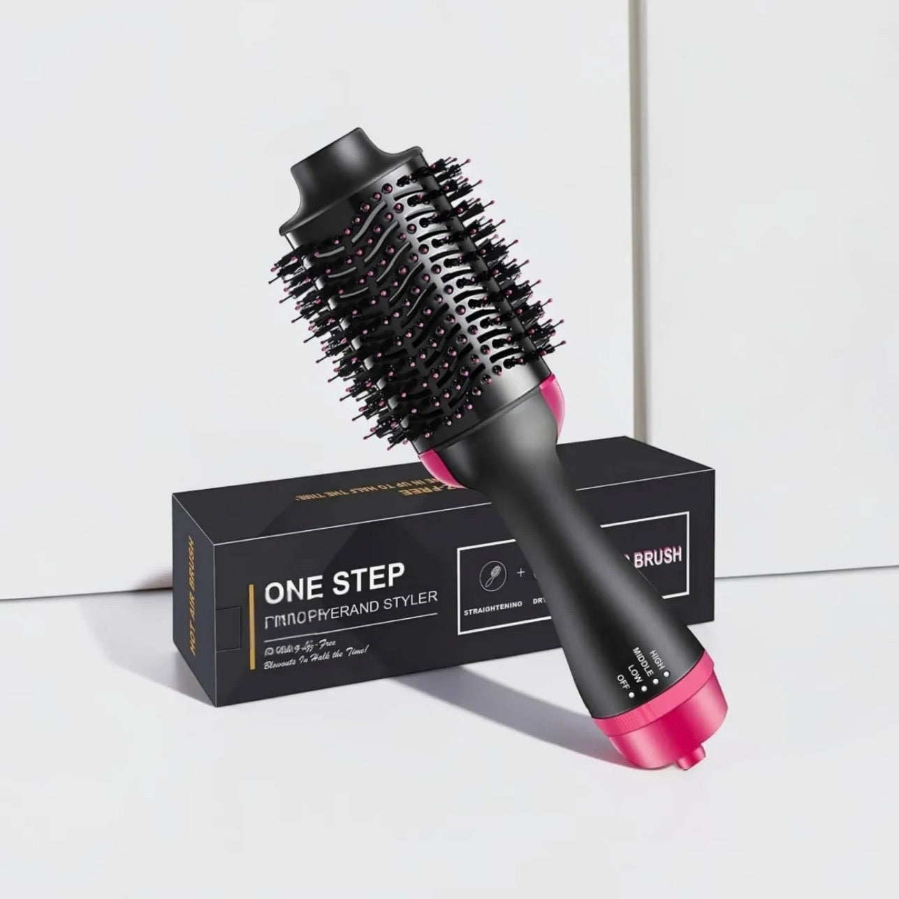 Elitezza 3-in-1 Hair Styler Brush – Hair Dryer - Straightener - Curler & Volumizer