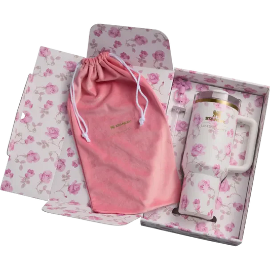 Stanley x LoveShack Fancy Flower Edition Quencher 40oz ( With Gift Box )