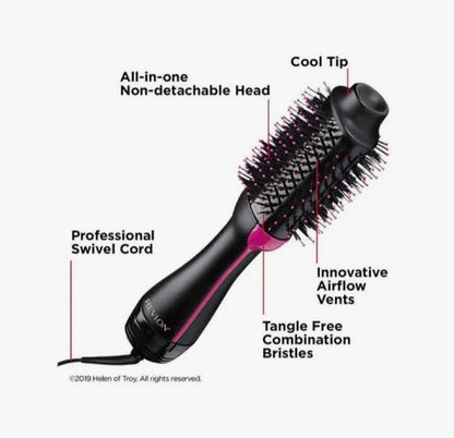 Elitezza 3-in-1 Hair Styler Brush – Hair Dryer - Straightener - Curler & Volumizer