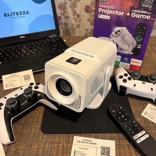 Elitezza Android Gaming Projector With 2 Wireless Controllers - Android 12