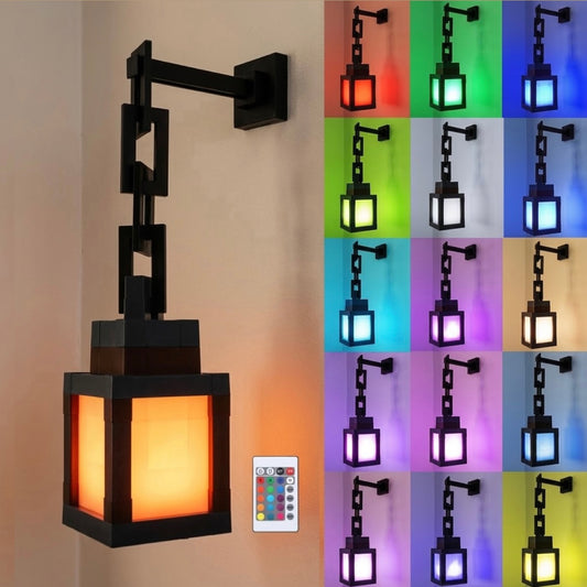 Minecraft Pixelated Lantern Night Light - RGB