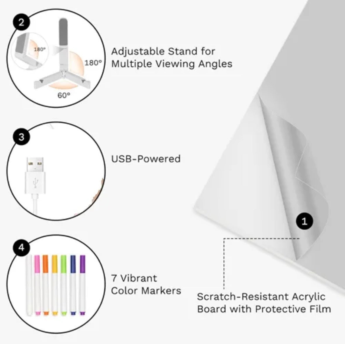 Led Writing Base - Creative Led Night Light