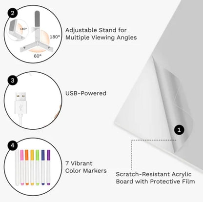 Led Writing Base - Creative Led Night Light