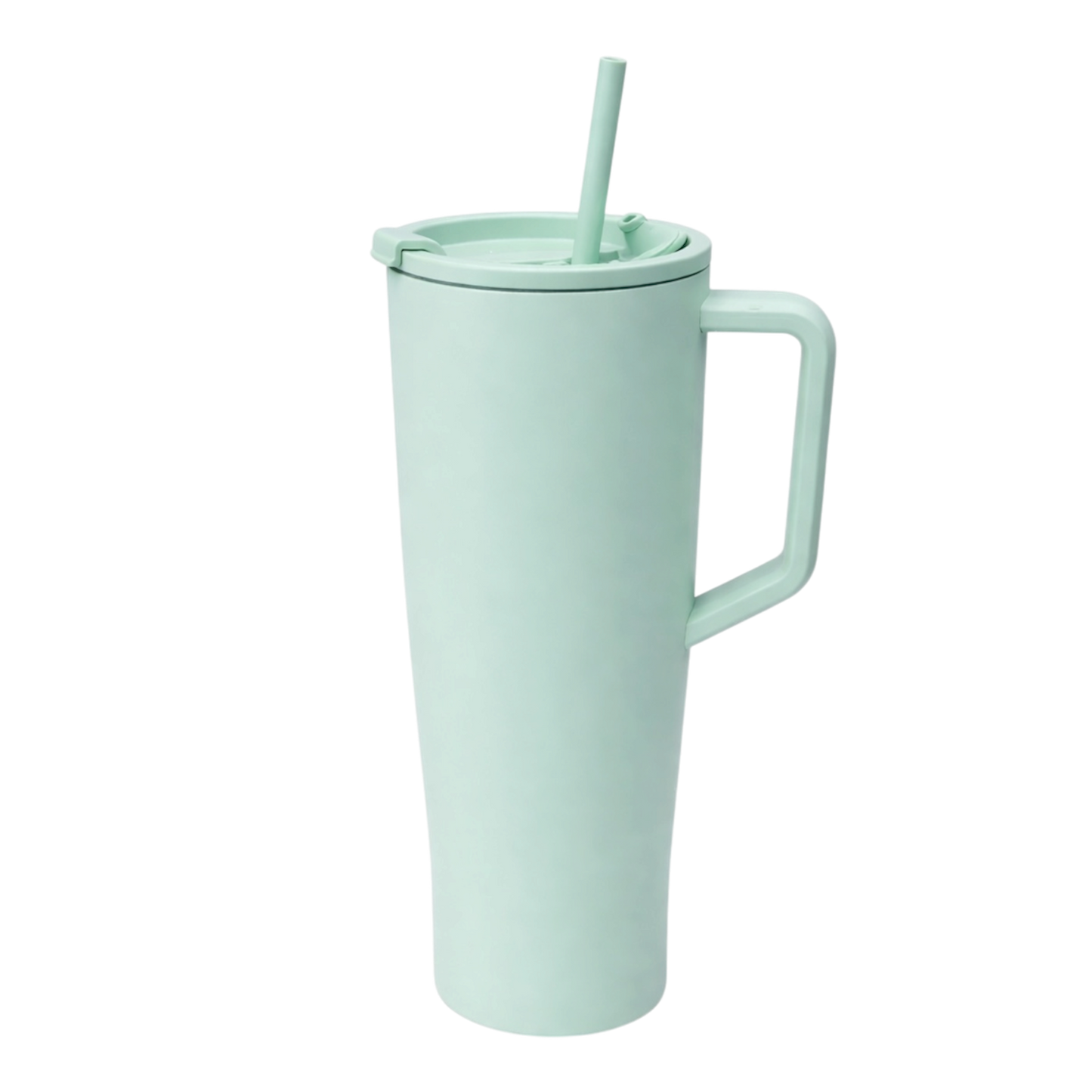 Elitezza HydroMax— Premium Stainless Steel Tumblers – Stylish, Durable & Built for Everyday Use. Elitezza stainless steel tumbler in silver, insulated for hot and cold drinks. travel tumbler with lid, sleek and modern design. high-quality tumbler keeping beverages hot or cold for hours. double-wall insulated tumbler for office, gym, and travel use. premium water tumbler with spill-proof lid, portable and durable. tumbler with ergonomic design. Mint green tumbler with handle and straw on a white background