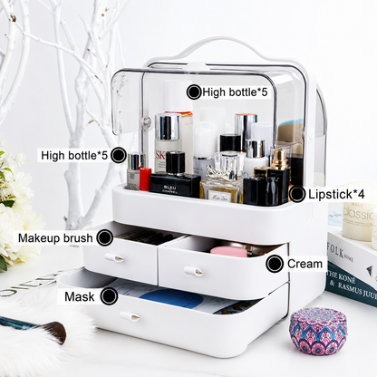 3 Drawer Double Sided Cosmetics Organiser
