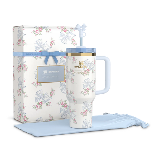 Stanley x LoveShack Fancy Flower Edition Quencher 40oz ( With Gift Box ) Stanley x LoveShack Fancy tumbler featuring floral print, insulated stainless steel body, perfect for hot and cold drinks. Buy floral insulated tumbler in Pakistan – stylish insulated cup for travel, gym, and daily use.