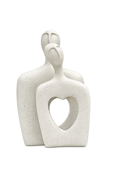 Abstract Couple Love Sculpture Set