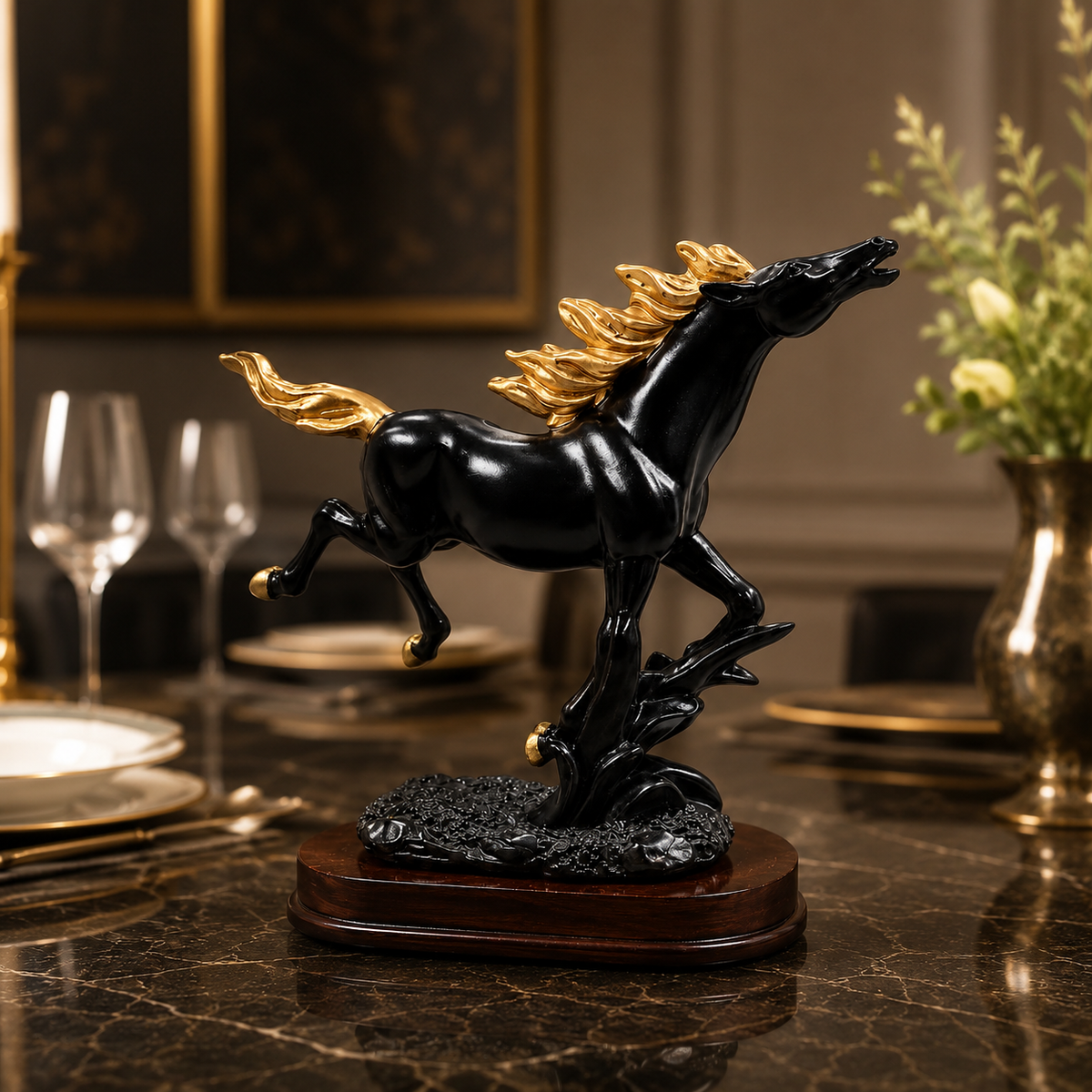 Galloping Majesty Horse Statue