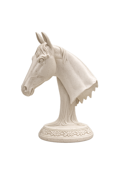 Elegant Horse Head Decorative Sculpture