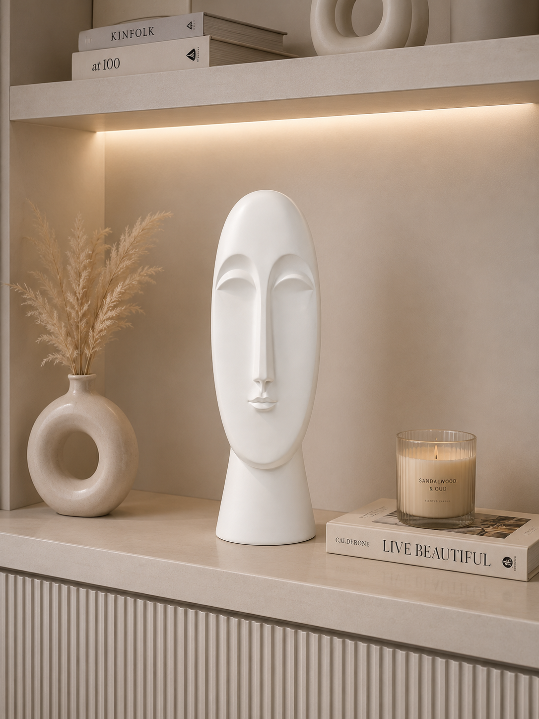 Abstract Face Sculpture