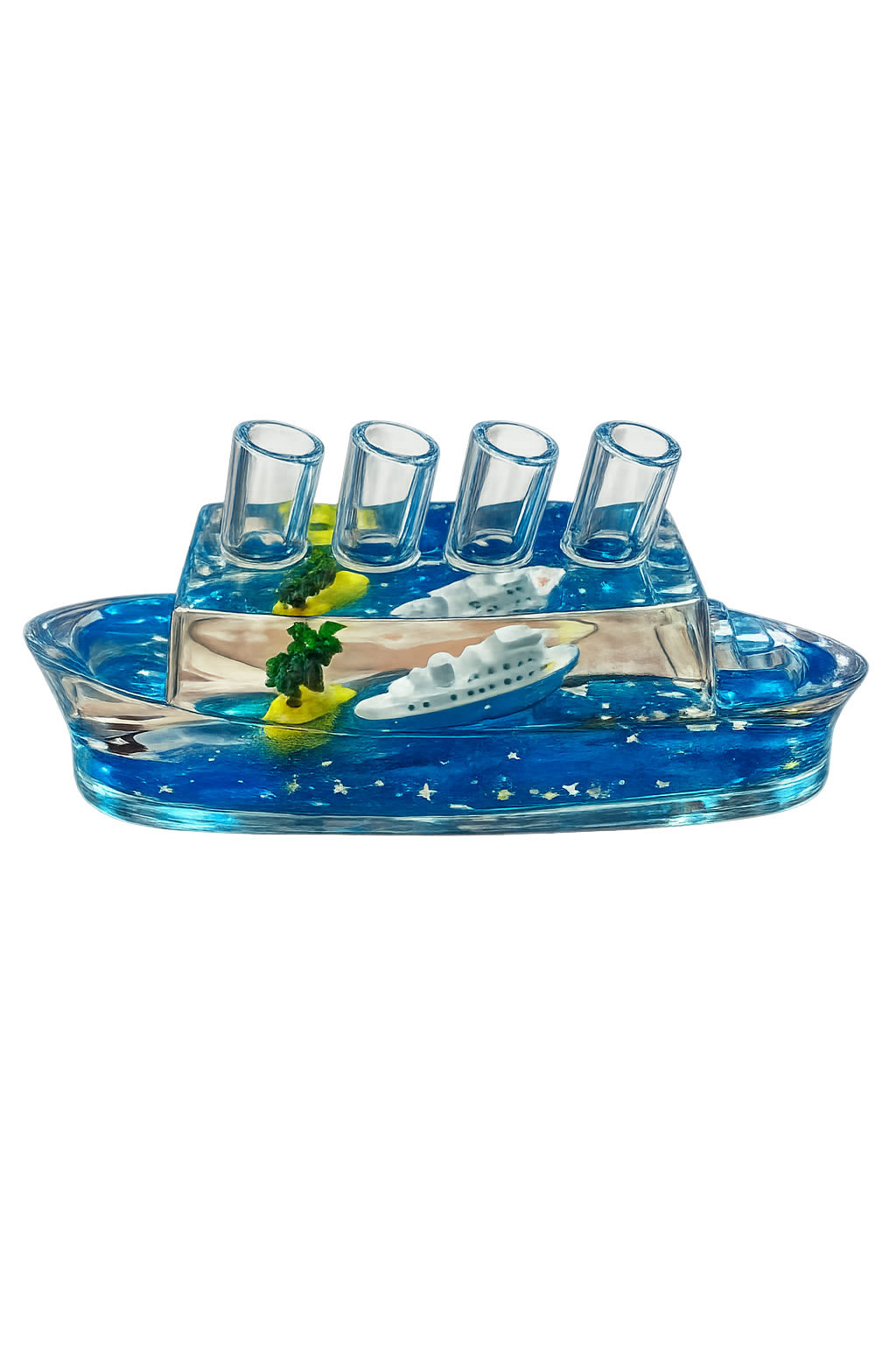 Cruise Ship Liquid Wave Pen Holder
