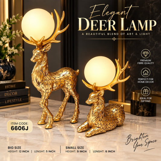 Elitezza DeerGlow™ – Elegant Deer LED Lamp Statue | Premium Home Décor