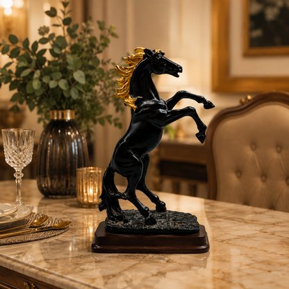 Majestic Elegance Rearing Horse Statue