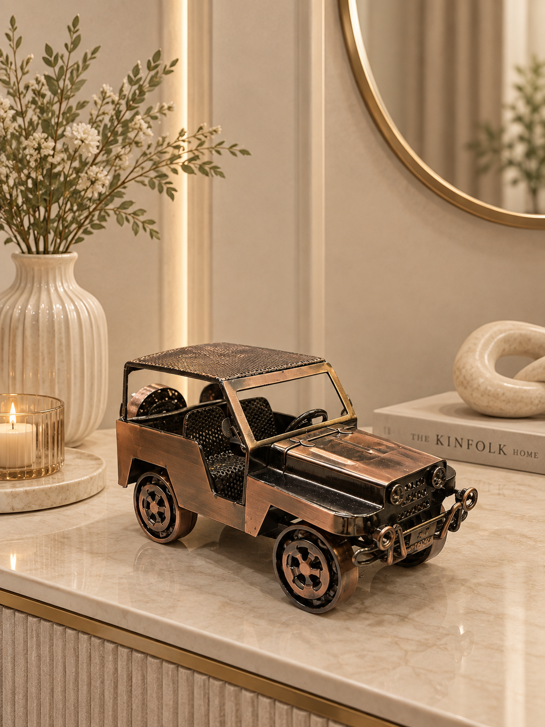 Vintage Metal Jeep Model