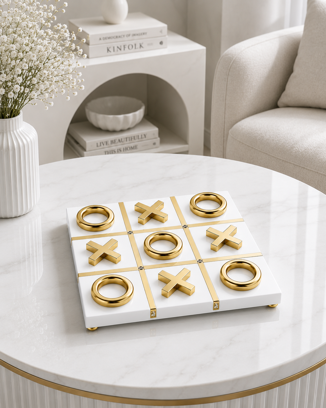 Luxury Tic Tac Toe Decorative Game Set