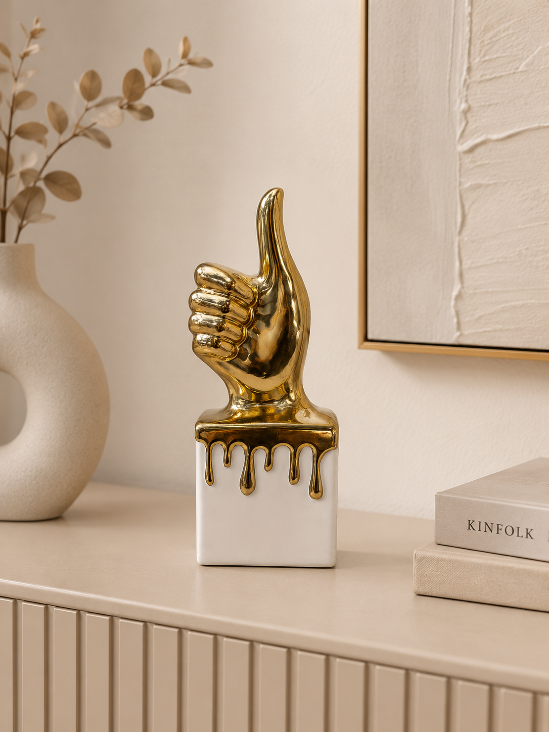 Luxury Thumbs Up Hand Sculpture