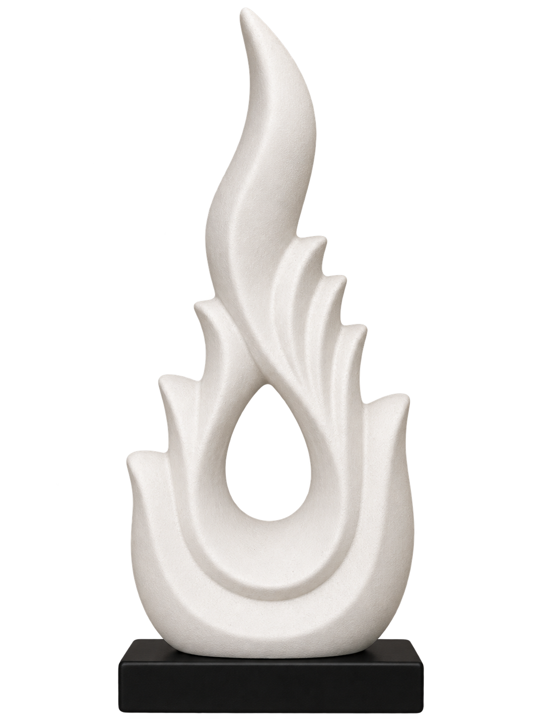 Modern Abstract Flame Sculpture