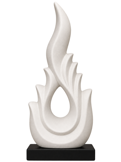 Modern Abstract Flame Sculpture