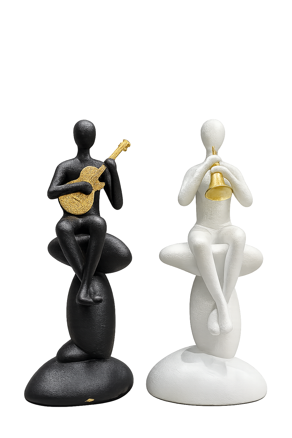 Modern Abstract Musician Figurine