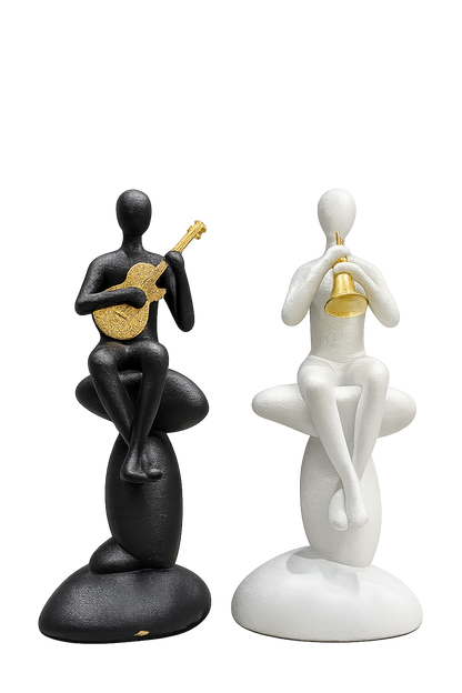 Modern Abstract Musician Figurine