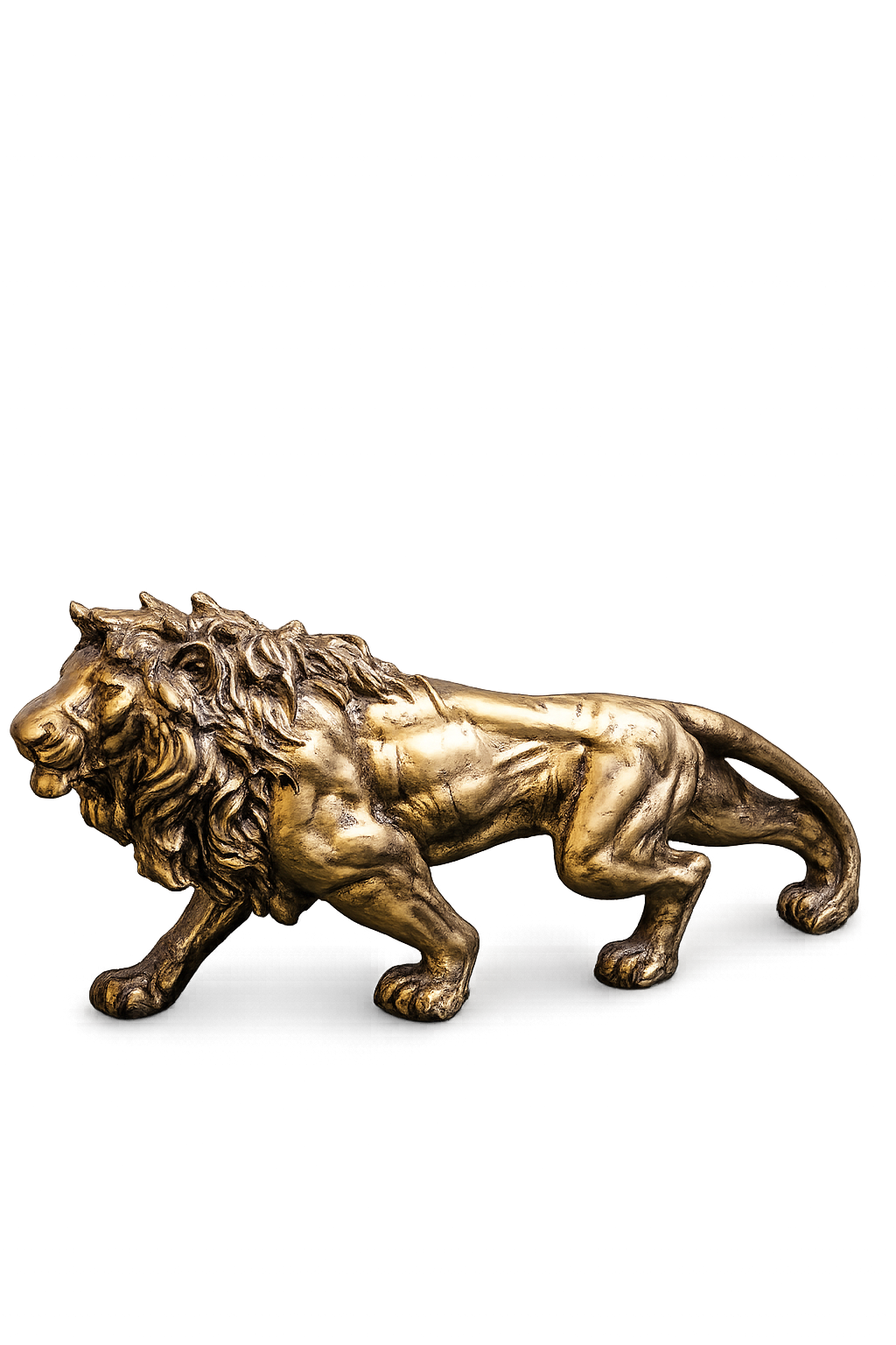 Luxury Walking Lion Sculpture