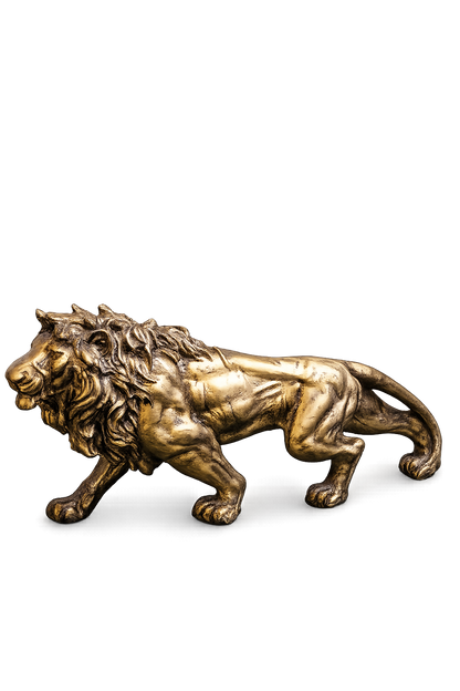 Luxury Walking Lion Sculpture
