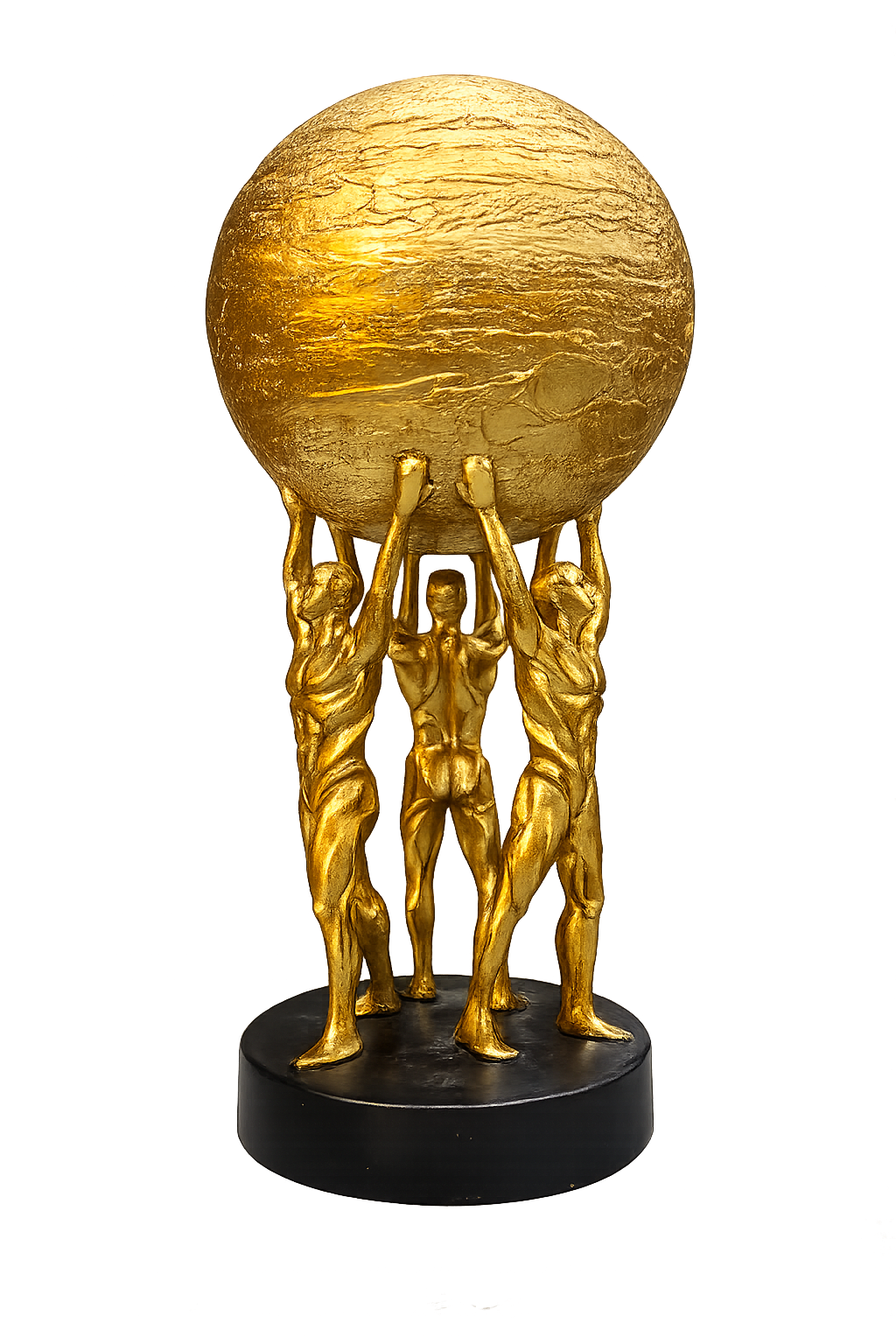 Golden Atlas Team Sculpture