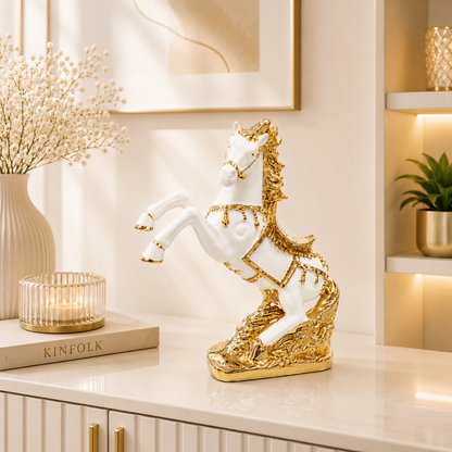 Lucky Horse Resin Figurine