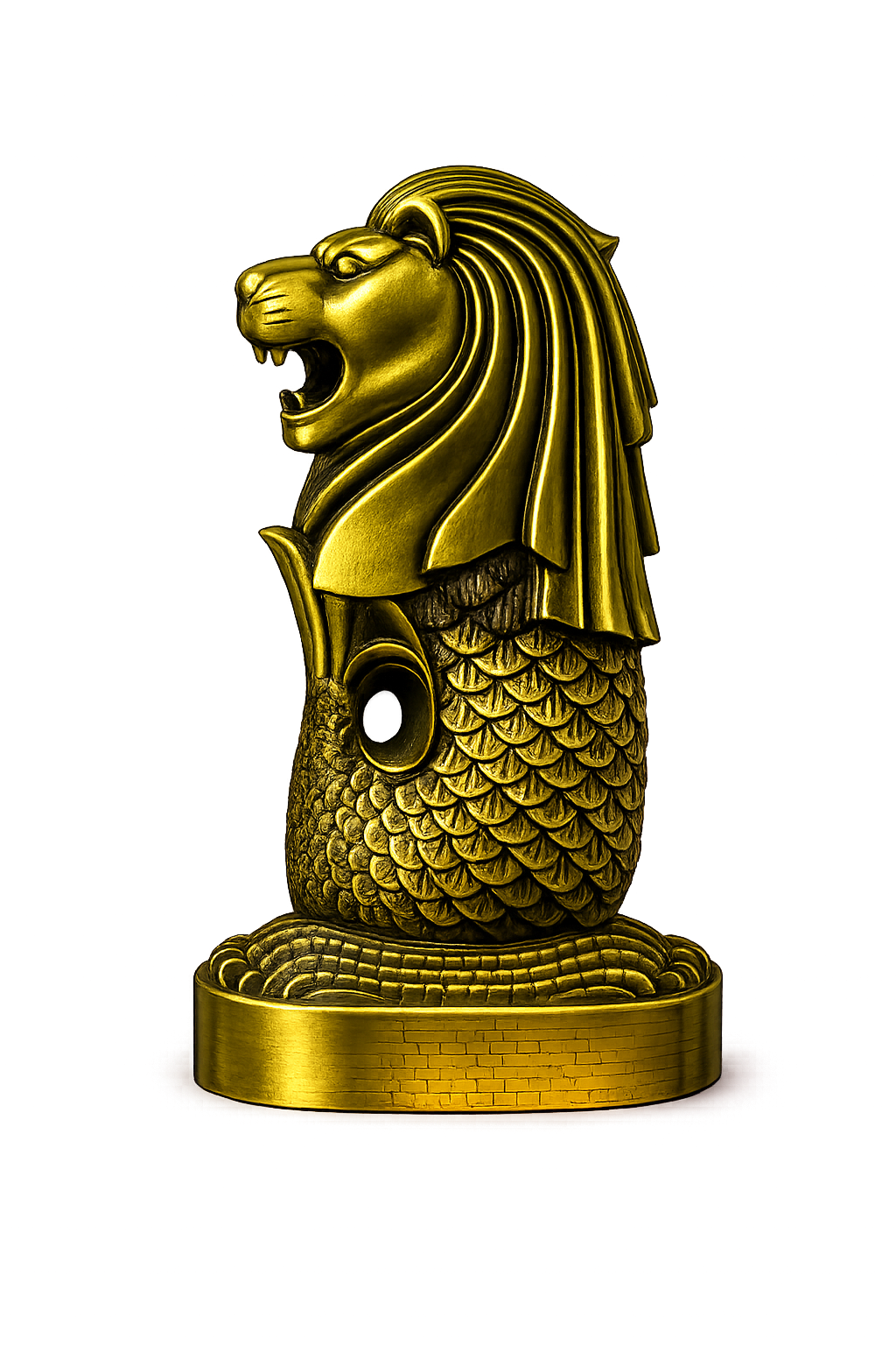 Luxury Merlion Statue Decorative Showpiece